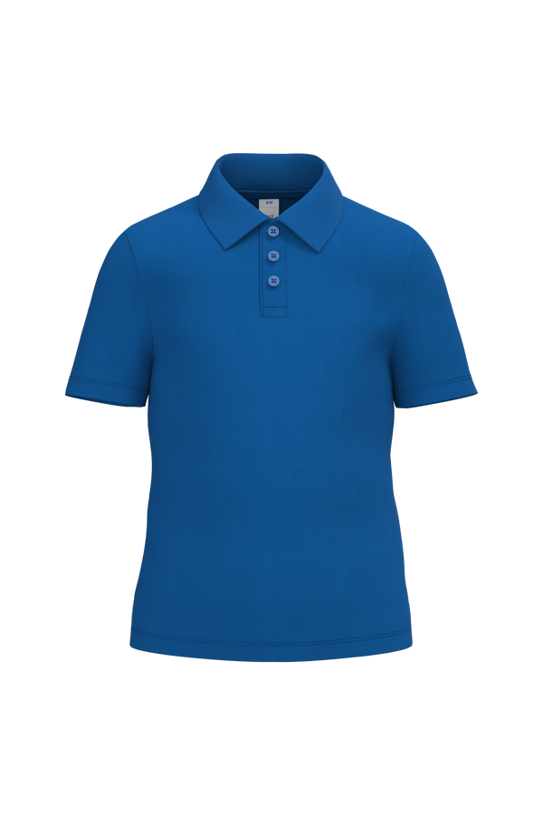 Polo Piqué de Criança-Azul Royal Ideal-2/4 Anos-RAG-Tailors-Fardas-e-Uniformes-Vestuario-Pro