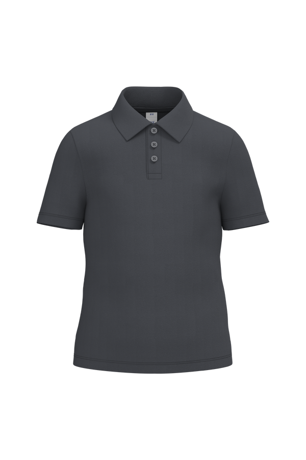 Polo Piqué de Criança-Cinzento Escuro Ideal-2/4 Anos-RAG-Tailors-Fardas-e-Uniformes-Vestuario-Pro