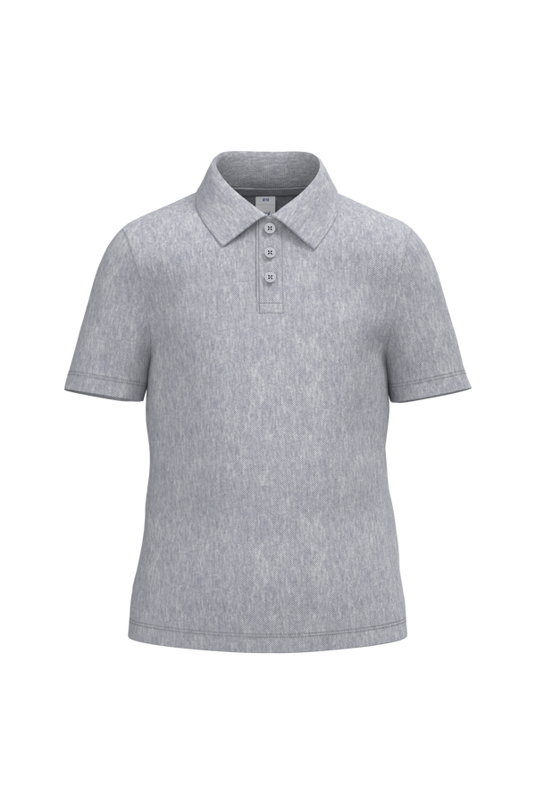 Polo Piqué de Criança-Cinzento Oxford Ideal-2/4 Anos-RAG-Tailors-Fardas-e-Uniformes-Vestuario-Pro