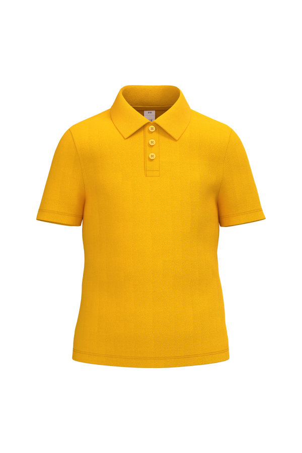 Polo Piqué de Criança-Dourado Ideal-2/4 Anos-RAG-Tailors-Fardas-e-Uniformes-Vestuario-Pro