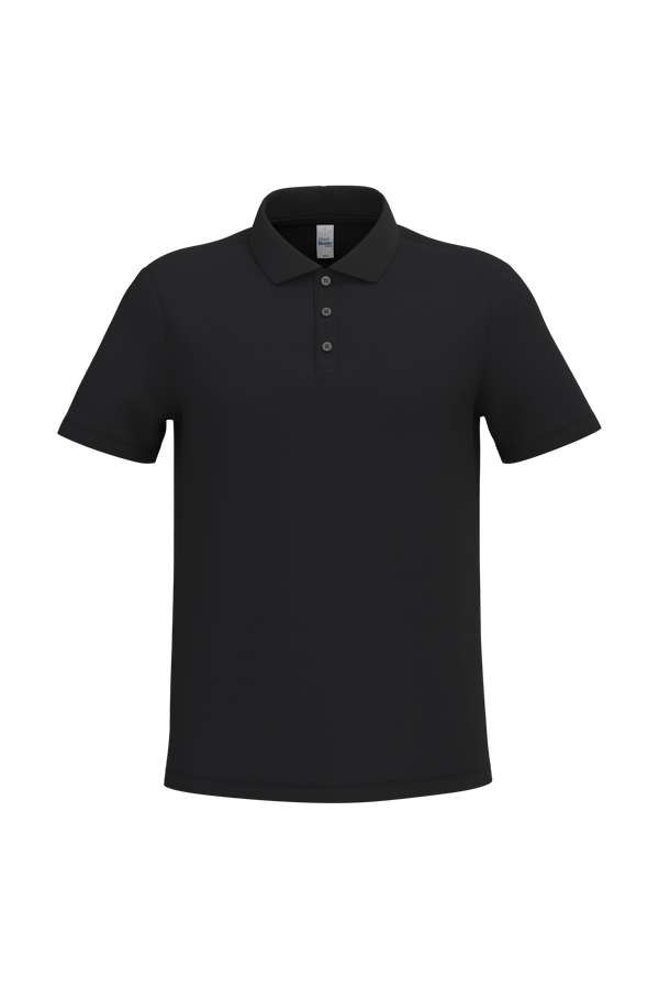 Polo Piqué de Homem-Preto Ideal-XS-RAG-Tailors-Fardas-e-Uniformes-Vestuario-Pro