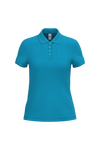 Polo Piqué de Senhora Manga Curta-Azul Atol Ideal-XS-RAG-Tailors-Fardas-e-Uniformes-Vestuario-Pro