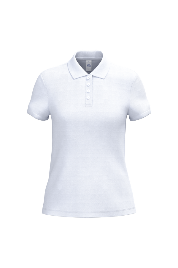 Polo Piqué de Senhora Manga Curta-Branco Ideal-XS-RAG-Tailors-Fardas-e-Uniformes-Vestuario-Pro