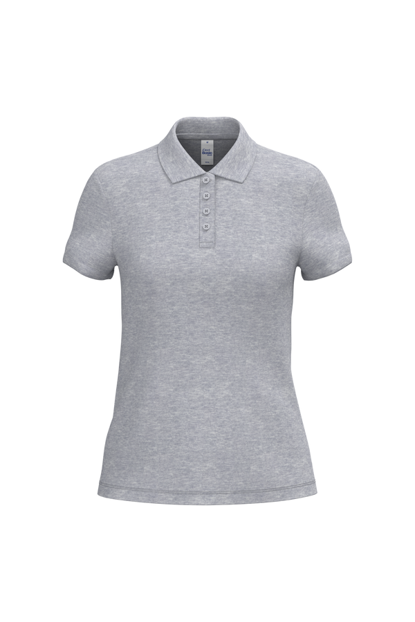 Polo Piqué de Senhora Manga Curta-Cinzento Oxford Ideal-XS-RAG-Tailors-Fardas-e-Uniformes-Vestuario-Pro