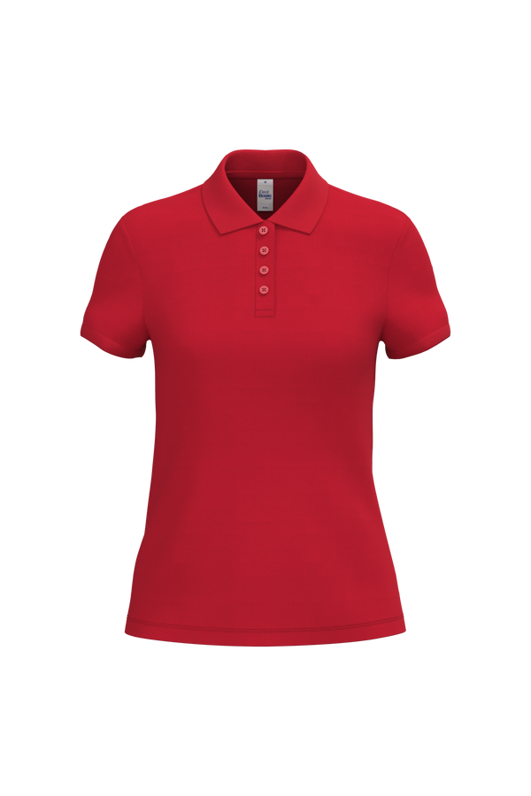 Polo Piqué de Senhora Manga Curta-Vermelho Ideal-XS-RAG-Tailors-Fardas-e-Uniformes-Vestuario-Pro