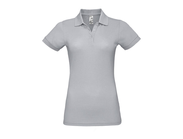 Polo Senhora Prima-Cinza Puro-S-RAG-Tailors-Fardas-e-Uniformes-Vestuario-Pro