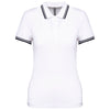 Polo Senhora c\Friso as Riscas-Branco/Marinho-XS-RAG-Tailors-Fardas-e-Uniformes-Vestuario-Pro