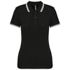 Polo Senhora c\Friso as Riscas-Preto/Branco-XS-RAG-Tailors-Fardas-e-Uniformes-Vestuario-Pro