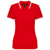 Polo Senhora c\Friso as Riscas-Vermelho/Branco-XS-RAG-Tailors-Fardas-e-Uniformes-Vestuario-Pro