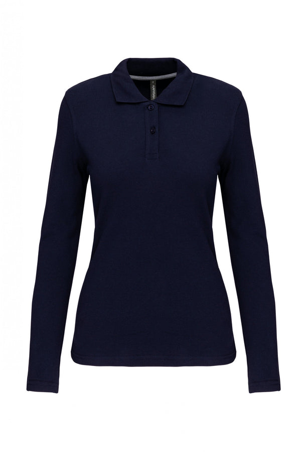Polo Senhora m\comprida Santa Iria-Azul Marinha-S-RAG-Tailors-Fardas-e-Uniformes-Vestuario-Pro