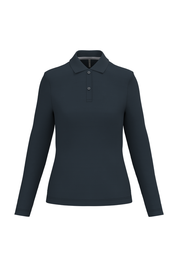 Polo Senhora m\comprida Santa Iria-Azul Marinho-S-RAG-Tailors-Fardas-e-Uniformes-Vestuario-Pro