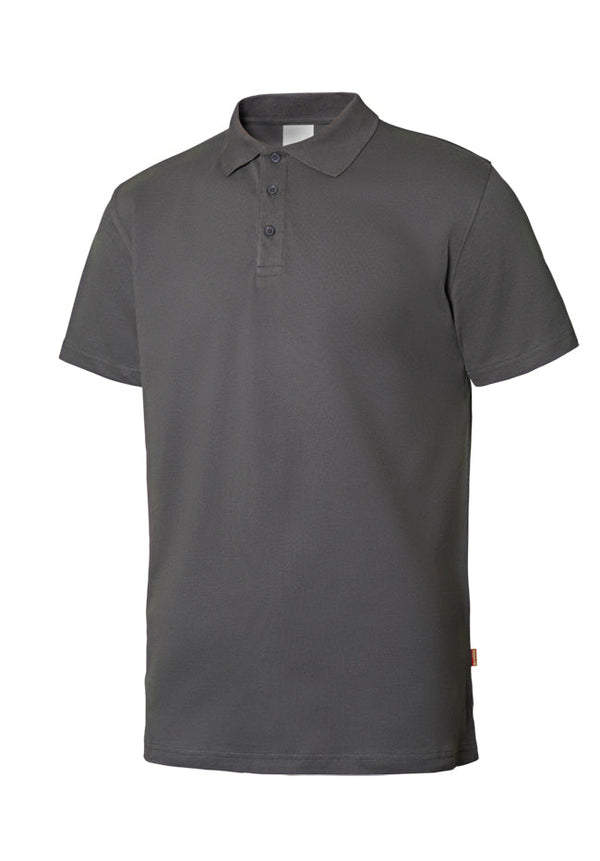 Polo Stretch Manga Curta Homem-Cinza-S-RAG-Tailors-Fardas-e-Uniformes-Vestuario-Pro