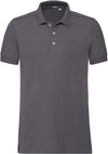 Polo Stretch de homem-Convoy Grey-S-RAG-Tailors-Fardas-e-Uniformes-Vestuario-Pro