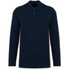 Polo Supima® de manga comprida de homem-Deep Navy-S-RAG-Tailors-Fardas-e-Uniformes-Vestuario-Pro