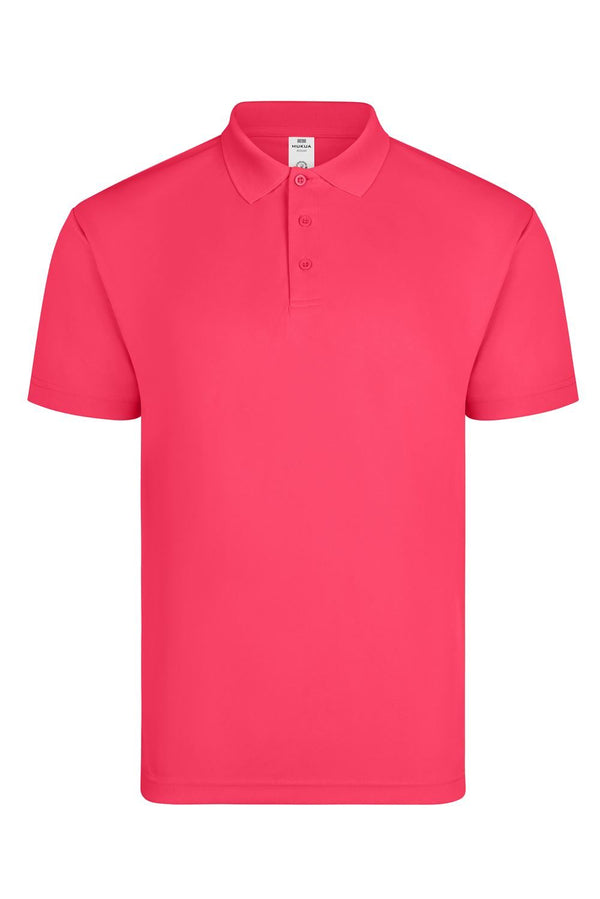 Polo Técnico Unissexo Bogan de Manga Curta-Fluor Coral - 417-S-RAG-Tailors-Fardas-e-Uniformes-Vestuario-Pro