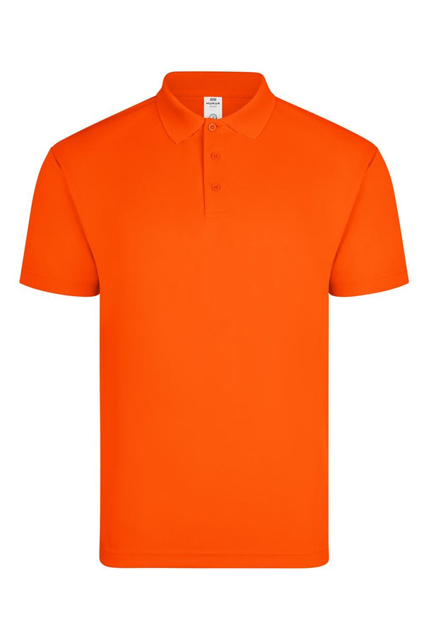 Polo Técnico Unissexo Bogan de Manga Curta-Fluor Orange - 303-S-RAG-Tailors-Fardas-e-Uniformes-Vestuario-Pro