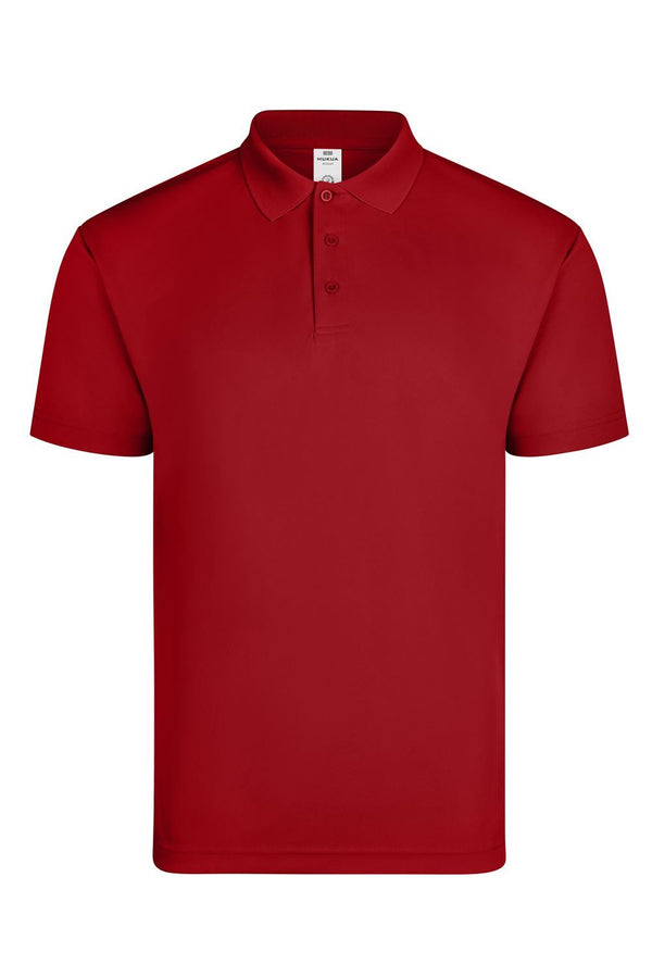 Polo Técnico Unissexo Bogan de Manga Curta-Red - 400-S-RAG-Tailors-Fardas-e-Uniformes-Vestuario-Pro