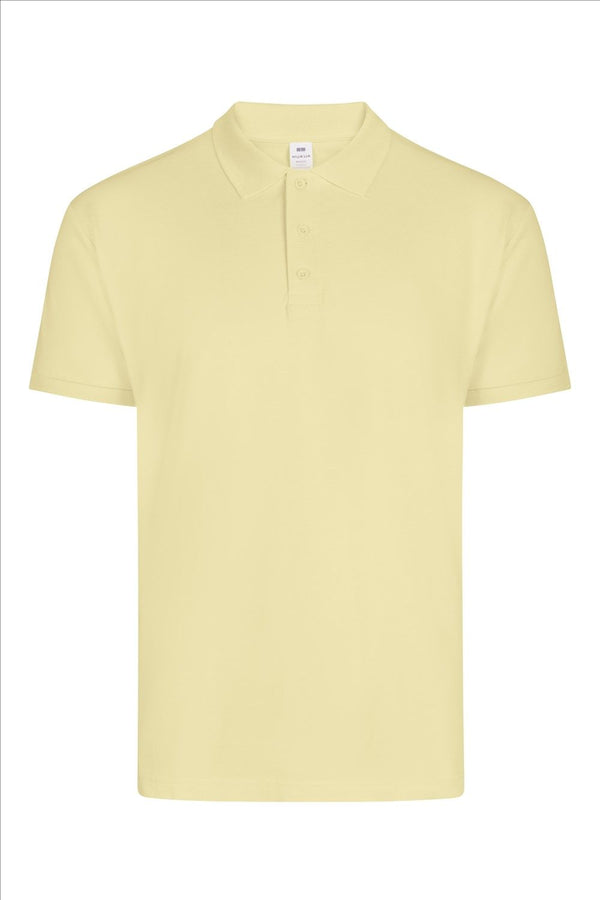Polo Unisexo Almeria-Butter Yellow - 312-S-RAG-Tailors-Fardas-e-Uniformes-Vestuario-Pro