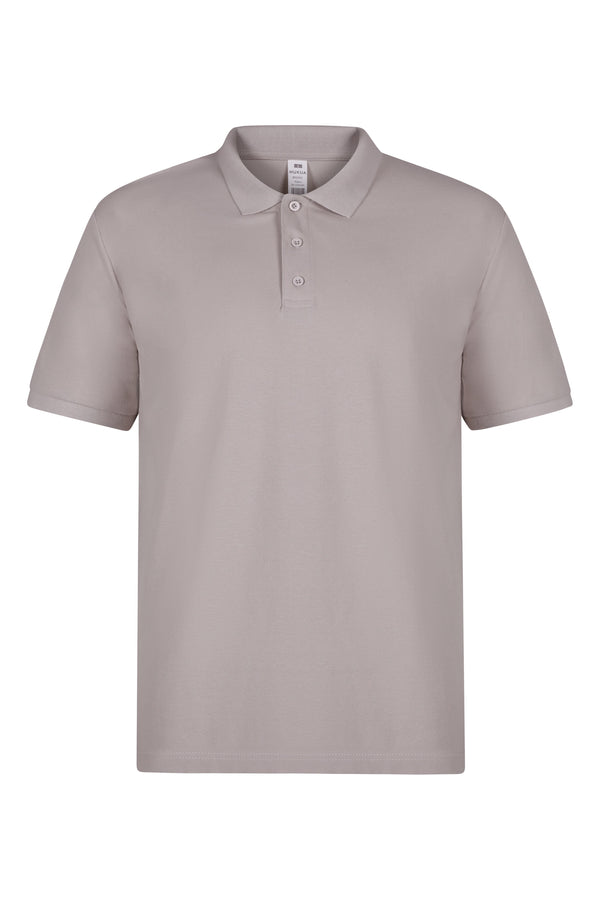 Polo Unisexo Almeria-Cloud Grey-S-RAG-Tailors-Fardas-e-Uniformes-Vestuario-Pro