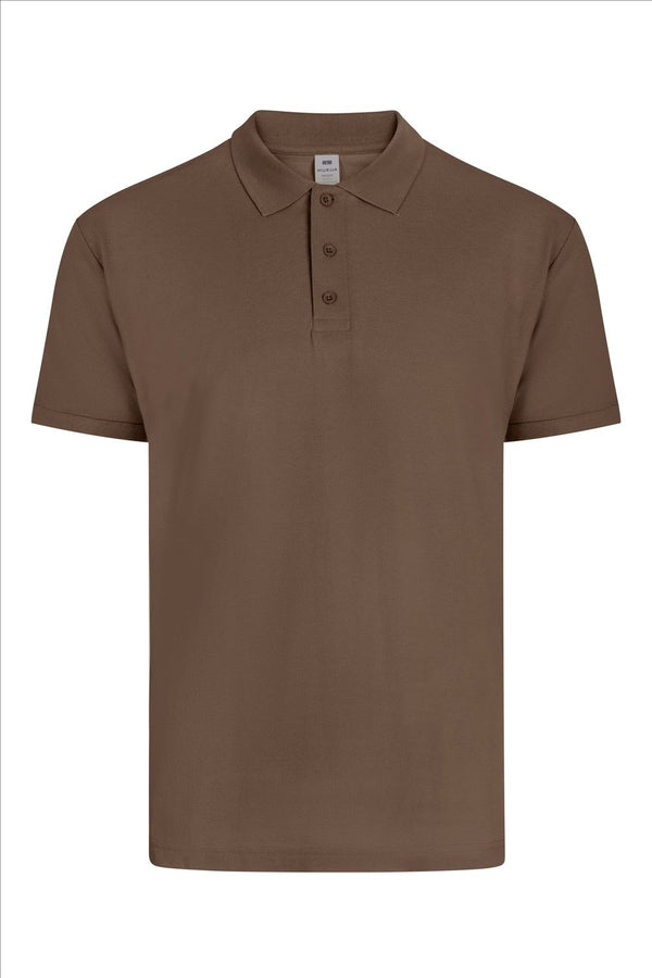 Polo Unisexo Almeria-Mocha - 107-S-RAG-Tailors-Fardas-e-Uniformes-Vestuario-Pro