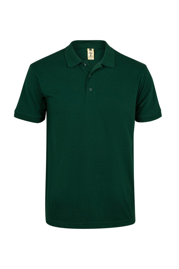 Polo Unisexo Sineste-Bottle Green-S-RAG-Tailors-Fardas-e-Uniformes-Vestuario-Pro