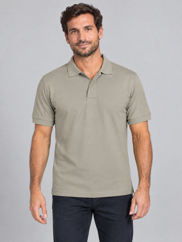 Pólo Unissexo Party (1 de 2) - 100% Algodão 220g-Bege Areia-S-RAG-Tailors-Fardas-e-Uniformes-Vestuario-Pro