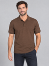 Pólo Unissexo Party (1 de 2) - 100% Algodão 220g-Castanho Chocolate-S-RAG-Tailors-Fardas-e-Uniformes-Vestuario-Pro