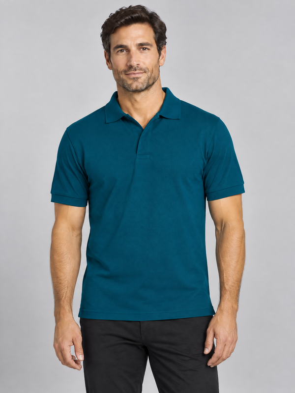 Polo Unissexo Party (2 de 2) - 100% Algodão 220g-Azul Azafata-S-RAG-Tailors-Fardas-e-Uniformes-Vestuario-Pro
