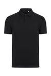 Polo Unissexo de Manga Curta em Algodão Orgânico-Black - 200-S-RAG-Tailors-Fardas-e-Uniformes-Vestuario-Pro