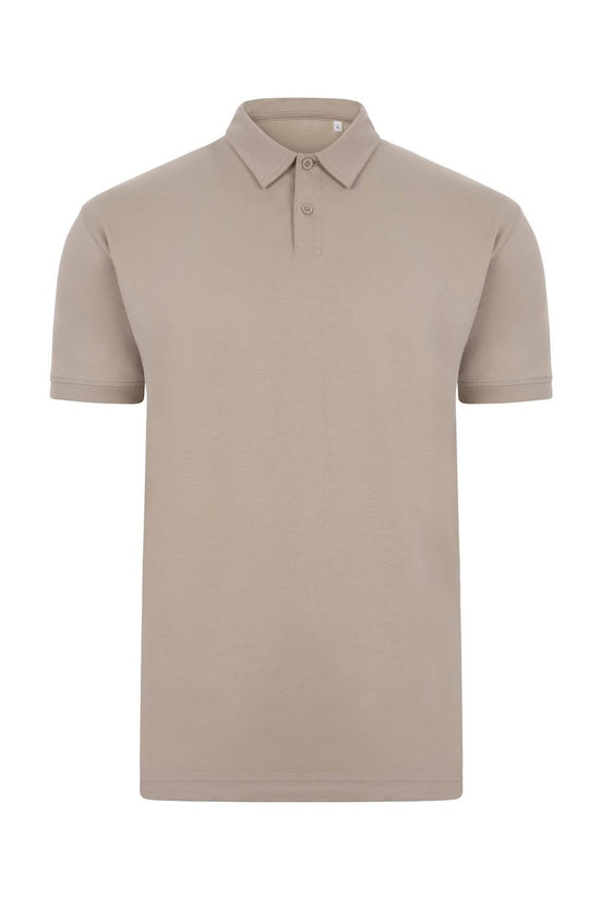 Polo Unissexo de Manga Curta em Algodão Orgânico-Taupe - 150-S-RAG-Tailors-Fardas-e-Uniformes-Vestuario-Pro
