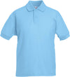 Polo criança 65/35-Sky Azul-3/4-RAG-Tailors-Fardas-e-Uniformes-Vestuario-Pro