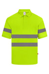 Polo de Alta Visibilidade de Manga Curta-Amarelo Fluorescente - 20-S-RAG-Tailors-Fardas-e-Uniformes-Vestuario-Pro