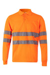 Polo de Manga Comprida de Alta Visibilidade-Laranja Fluor-XS-RAG-Tailors-Fardas-e-Uniformes-Vestuario-Pro