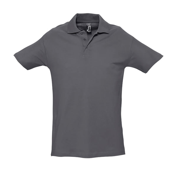 Polo de Manga Curta Spring II para Homem-Cinzento ratinho - 381-S-RAG-Tailors-Fardas-e-Uniformes-Vestuario-Pro