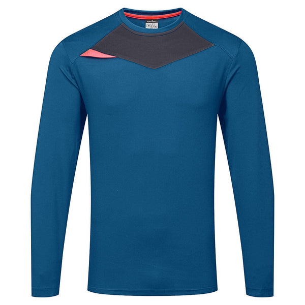 Pólo de Manga cumprida DX4 S/S-Azul Metro-S-RAG-Tailors-Fardas-e-Uniformes-Vestuario-Pro