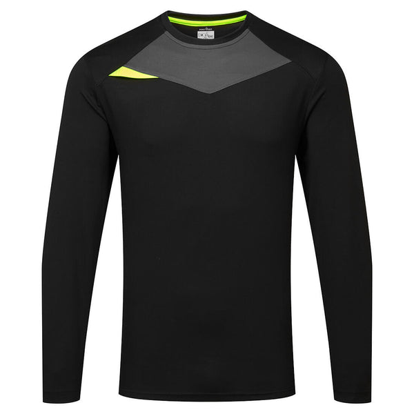 Pólo de Manga cumprida DX4 S/S-Preto-S-RAG-Tailors-Fardas-e-Uniformes-Vestuario-Pro