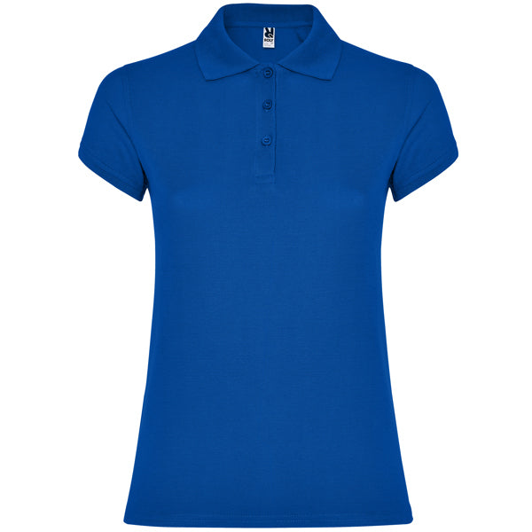 Polo de Senhora Ajustado Star Woman-Azul Royal - 05-S-RAG-Tailors-Fardas-e-Uniformes-Vestuario-Pro