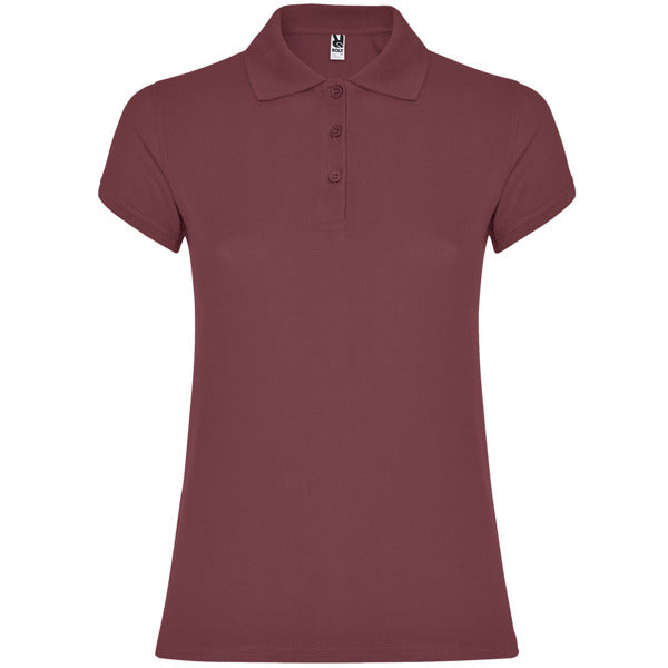 Polo de Senhora Ajustado Star Woman-Berry Red - 169-S-RAG-Tailors-Fardas-e-Uniformes-Vestuario-Pro