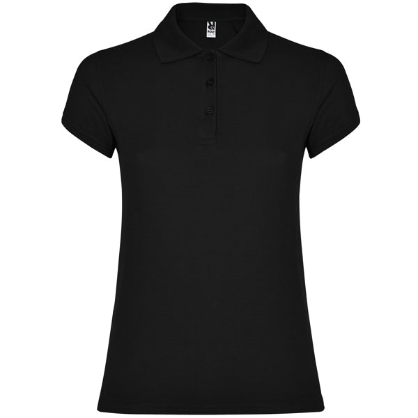 Polo de Senhora Ajustado Star Woman-Preto - 02-S-RAG-Tailors-Fardas-e-Uniformes-Vestuario-Pro