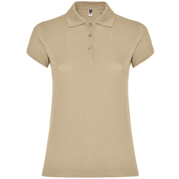 Polo de Senhora Ajustado Star Woman-Sand - 07-S-RAG-Tailors-Fardas-e-Uniformes-Vestuario-Pro