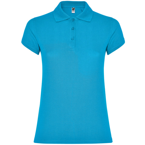 Polo de Senhora Ajustado Star Woman-Turquesa - 12-S-RAG-Tailors-Fardas-e-Uniformes-Vestuario-Pro
