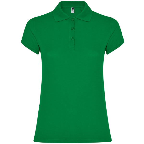 Polo de Senhora Ajustado Star Woman-Verde Tropical - 216-S-RAG-Tailors-Fardas-e-Uniformes-Vestuario-Pro