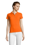 Polo de Senhora PEOPLE de Piqué 21 Ringspun-Laranja-S-RAG-Tailors-Fardas-e-Uniformes-Vestuario-Pro