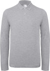 Polo de homem ID.001 manga comprida-Heather Grey-XS-RAG-Tailors-Fardas-e-Uniformes-Vestuario-Pro