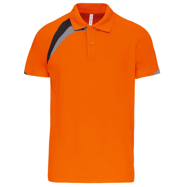 Polo de homem manga curta-Orange / Black / Storm Grey-XS-RAG-Tailors-Fardas-e-Uniformes-Vestuario-Pro