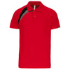 Polo de homem manga curta-Sporty red/Black/Storm grey-XS-RAG-Tailors-Fardas-e-Uniformes-Vestuario-Pro