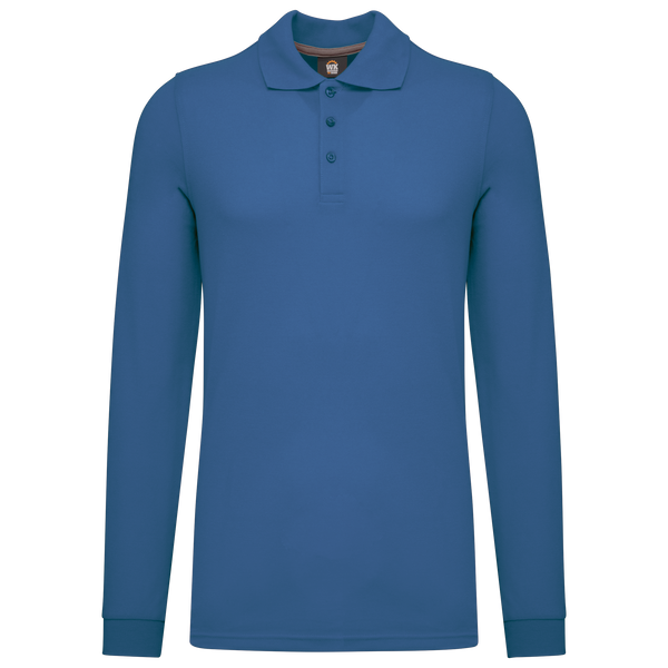Polo de manga comprida Barro-Azul Royal Claro-S-RAG-Tailors-Fardas-e-Uniformes-Vestuario-Pro