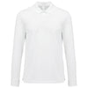 Polo de manga comprida Cool Plus® de adulto-White-XS-RAG-Tailors-Fardas-e-Uniformes-Vestuario-Pro