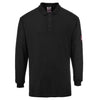 Polo de manga comprida Ignífugo e Anti-estático-Preto-4XL-RAG-Tailors-Fardas-e-Uniformes-Vestuario-Pro