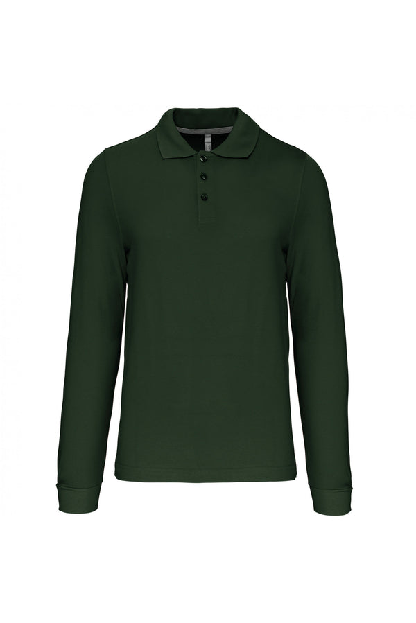 Polo de manga comprida Santa Iria-Forest Green-S-RAG-Tailors-Fardas-e-Uniformes-Vestuario-Pro